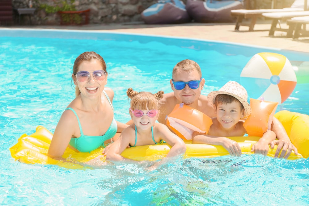 family swim pool coachella